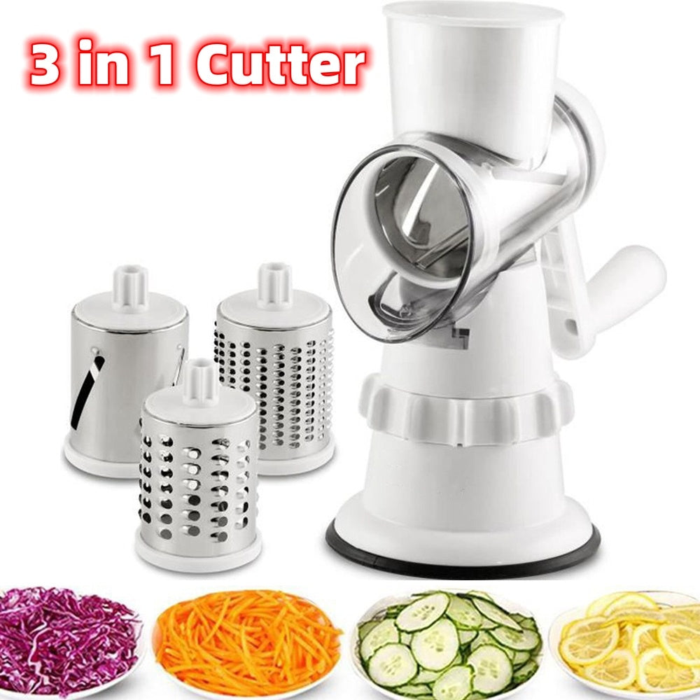 Manual 3-in-1 Vegetable Slicer